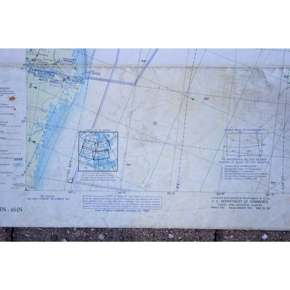 Art | Us Jet Navigation Chart United States Southeast Jn 45 Map 6668 ...